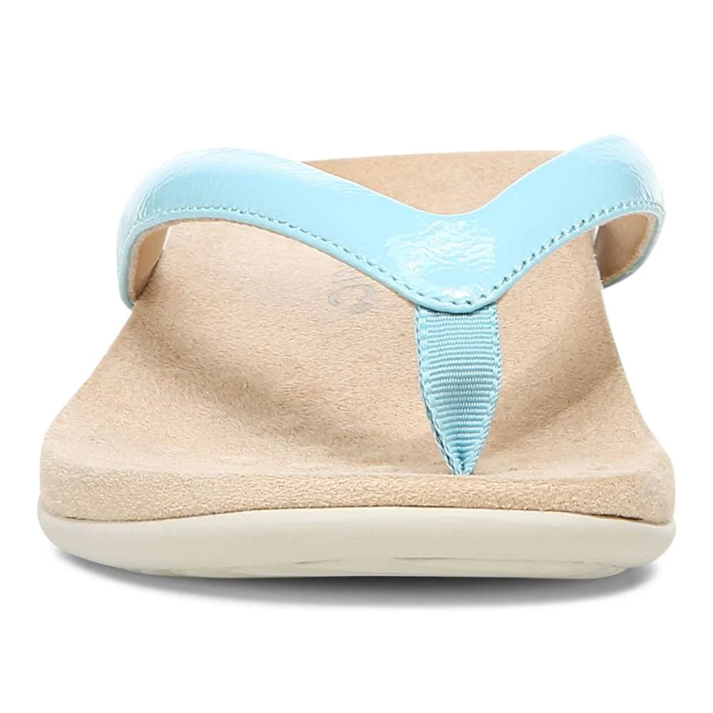 Vionic Dillon Toe Post Sandal - Porcelain Blue