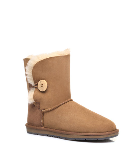 Australian Shepherd UGG Short button - Chestnut