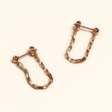 Bullion Gold Merry Stud Ball Rose Gold Layered Earrings