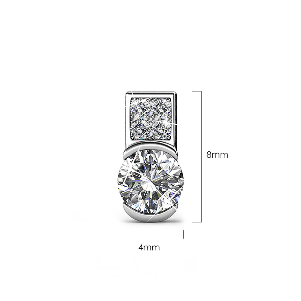 Krystal Couture Intricate Glam Drop Earrings Embellished with SWAROVSKI Crystals