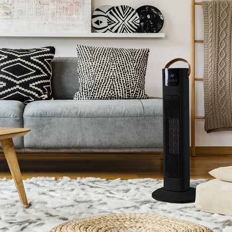 Pursonic Touch Screen Tower Heater - Black