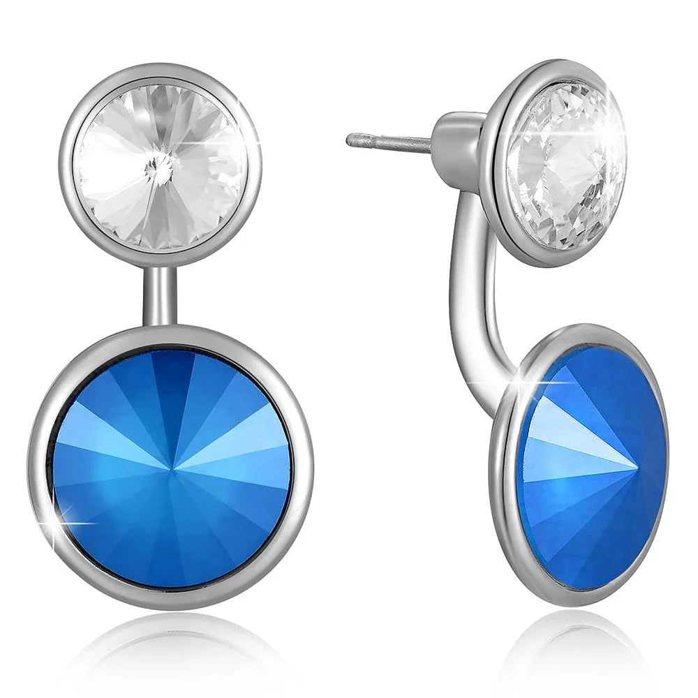 Krystal Couture Precious Duo Drop Earrings Embellished with Swarovski Crystals