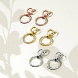 Krystal Couture Orbit of Elegance Earrings Embellished with SWAROVSKI Crystal in White Gold