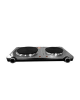 TODO 2250W Twin Hotplate Electric Cooktop Dual Plate Stainless Steel