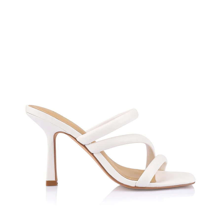 Siren Heeled Sandals - Chalk Leather