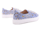 Bosccolo Womens Sneakers - Blue/Gold
