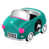 Solid 925 Sterling Silver Vintage Car Pandora Inspired Bead Charm