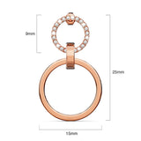 Krystal Couture Orbit of Radiance Earrings Embellished with SWAROVSKI Crystal in Rose Gold