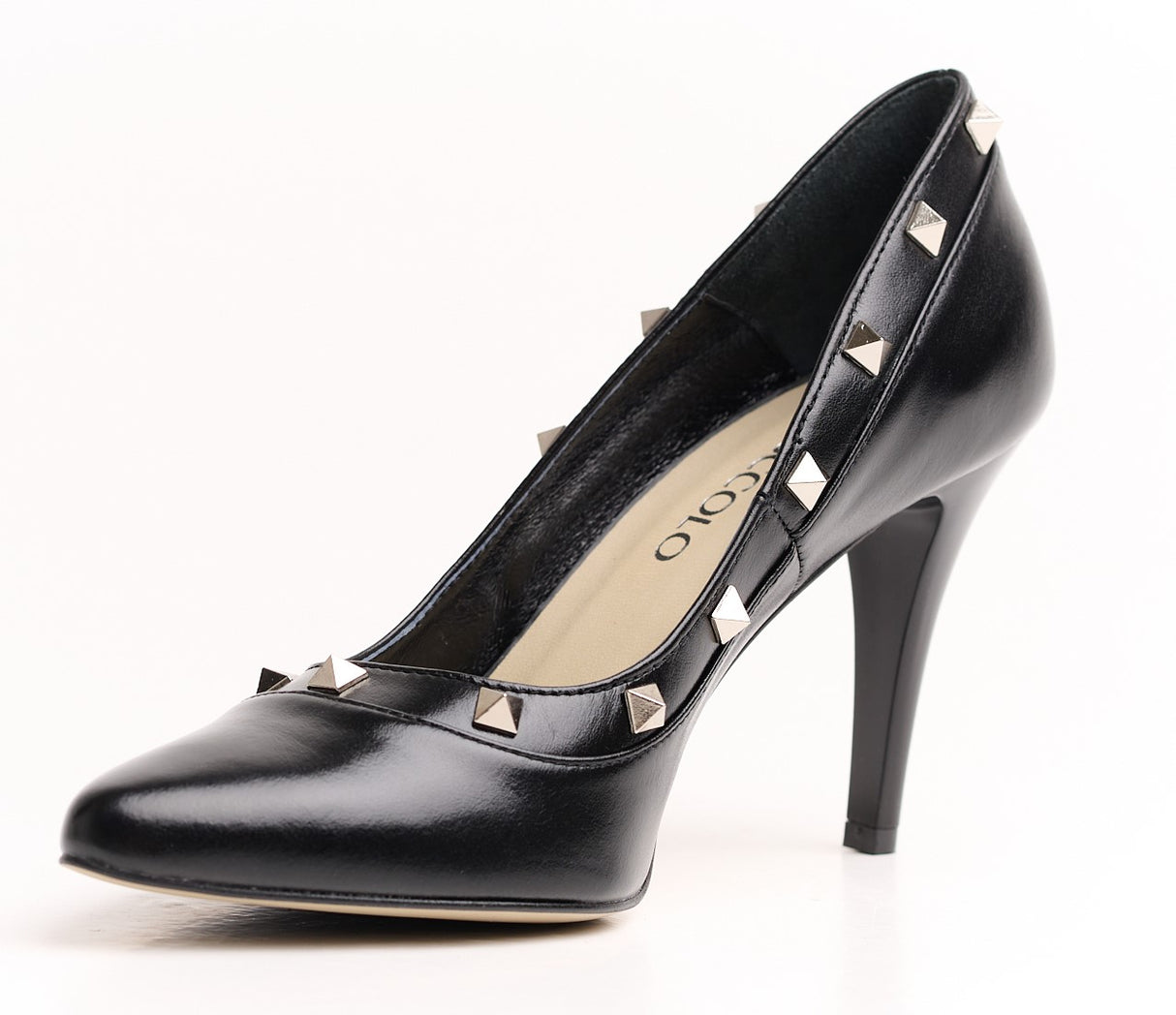Bosccolo Womens High Heels - Black/Silver