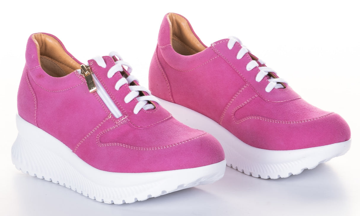 Bosccolo Womens Sneakers With Zipper - Pink