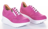 Bosccolo Womens Sneakers With Zipper - Pink