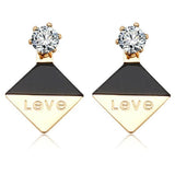 Bullion Gold Geo Love Earrings