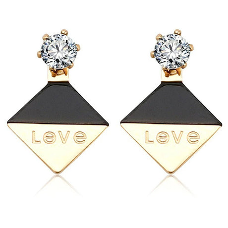 Bullion Gold Geo Love Earrings