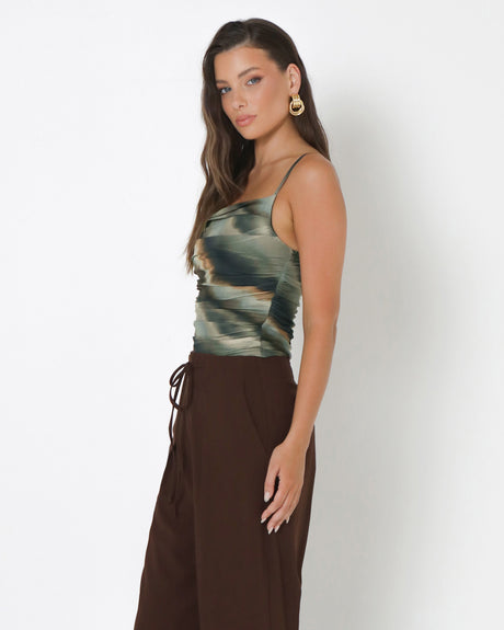 Madison The Label Monte Top - Dawn Print