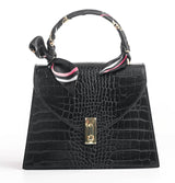 Bosccolo Handbag - Black Croco