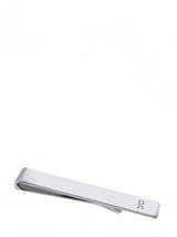 Stephen Oliver 18K White Gold Initial “R” Tie Bar