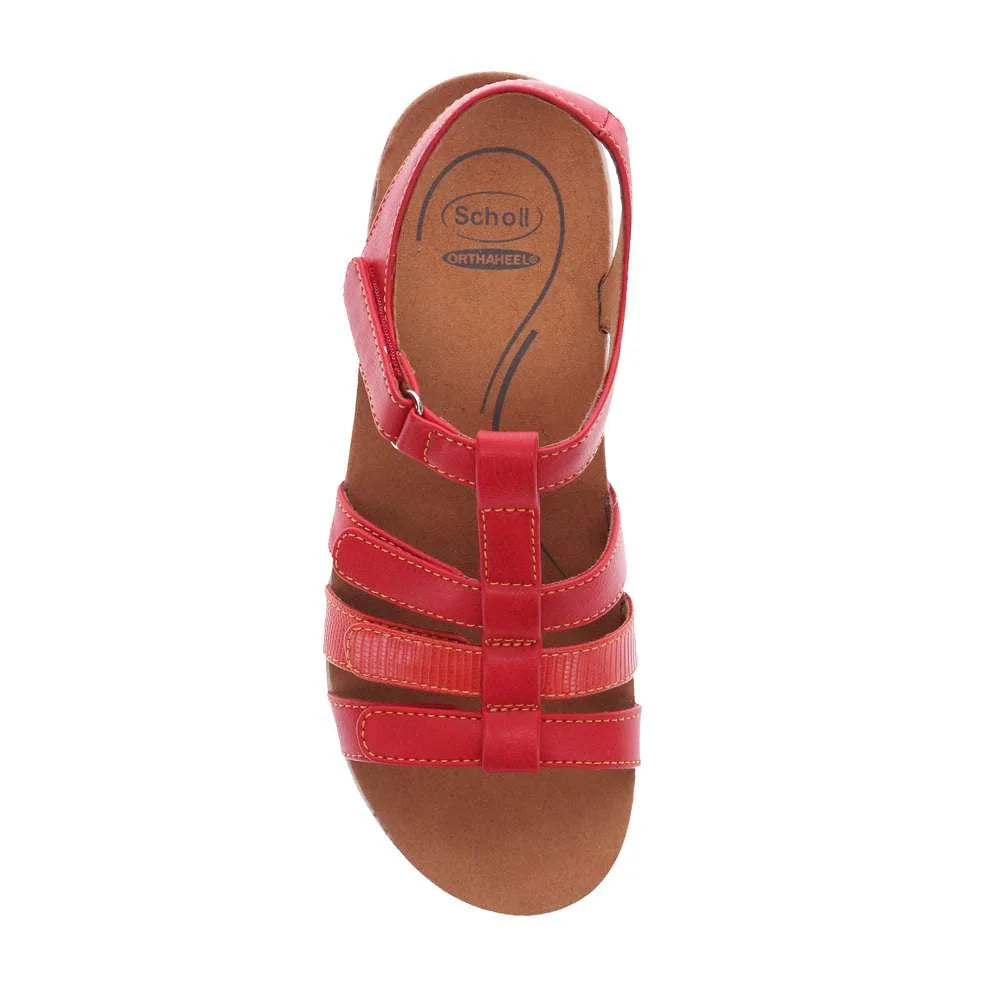 Scholl Alessandra Sandal - Red/Burnt Orange