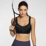 Large Bust Support Hight Impact Running Bra - Black