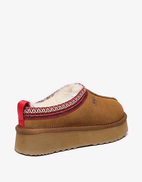 Ventus Cow Suede Platform in Chestnut