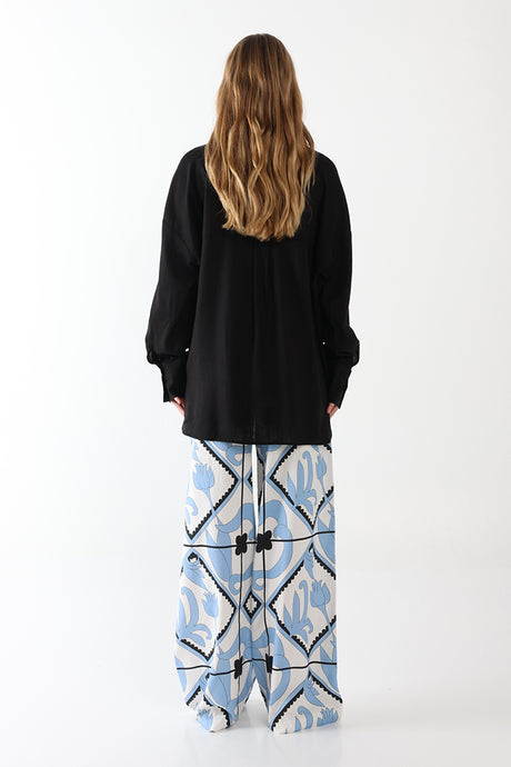Lost In Lunar Women's Foster Shirt - Noir