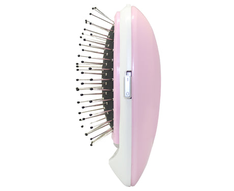 TODO Ionic Styling Hair Brush Straight Smooth Silky Hair Stainless Steel Bristle Pink