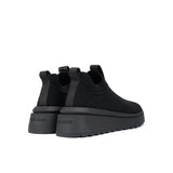 Slip-On Knit Wedge Sneakers - Black