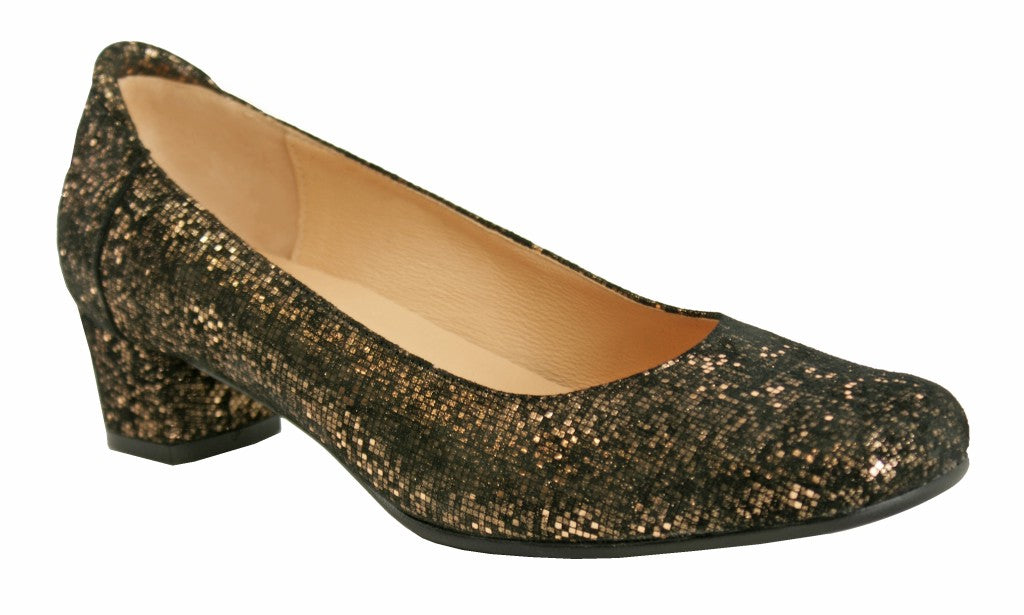 Bosccolo Womens Pumps - Black/Gold