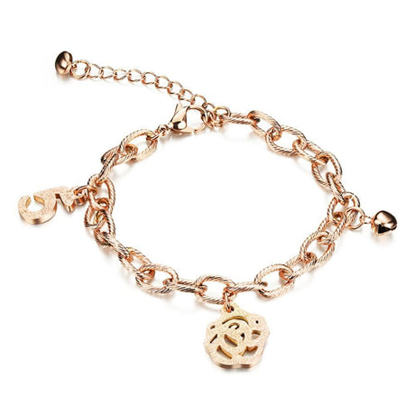 Bullion Gold Mixed Charm Bracelet