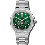 Christophe Duchamp L'envie Moonphase - Green Dial & 316L Stainless Steel Strap