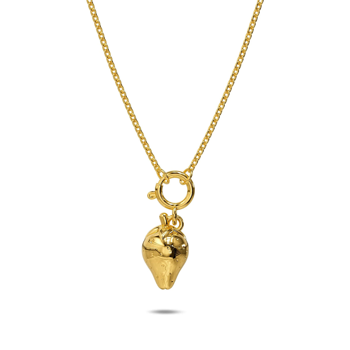 Bullion Gold Strawberry Gold Charm Necklace