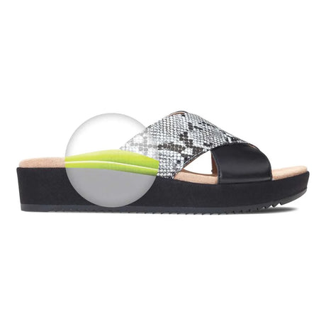 Vionic Hayden Platform Slide - Natural Snake