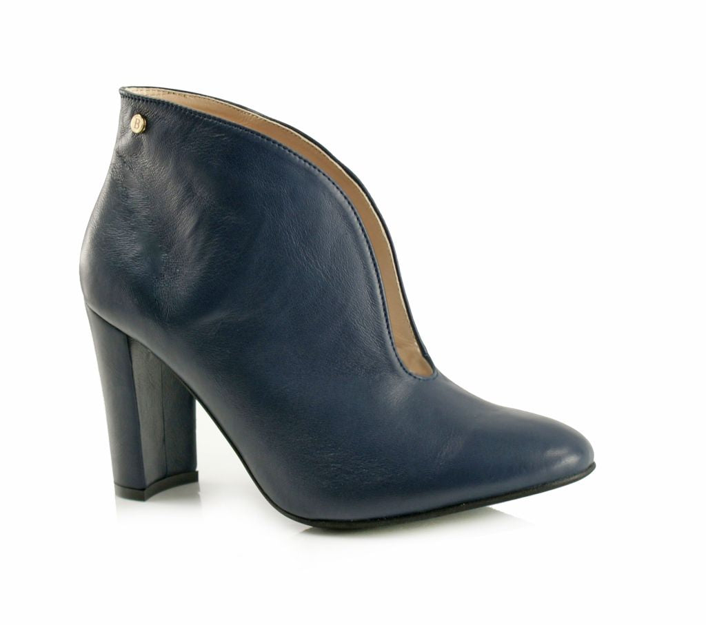 Bosccolo Womens Heel Boots Leti - Navy Blue