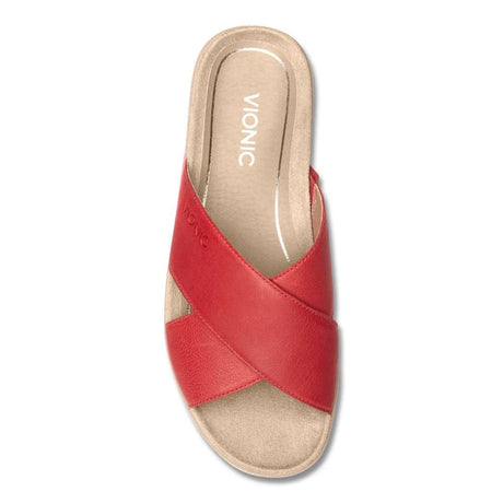 Vionic Hayden Platform Slide - Cherry