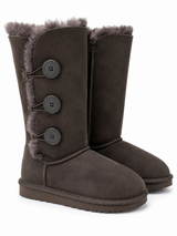 Australian Leather Ugg 3Button Classic Long - Chocolate - AU6