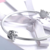 Solid 925 Sterling Silver Vintage Inspired Antique Alphabet Charm