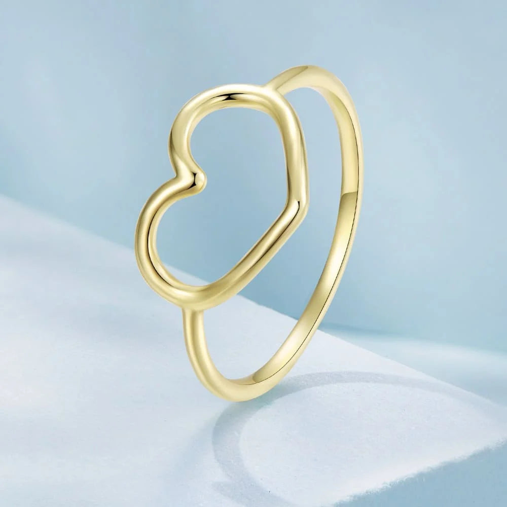 Solid 925 Sterling Silver Crystals Queued In Gold Ring