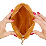 OPERA - Mini Quilted Pouch - BROWN