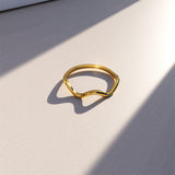 Bullion Gold Charisma Wavy Ring In Gold