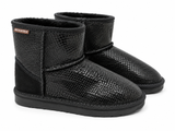 Australian Leather Ugg Classic Mini Snake Skin - Black - AU6