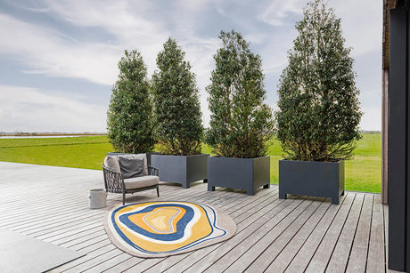 B&C Aura Ochre Outdoor Rug 477306