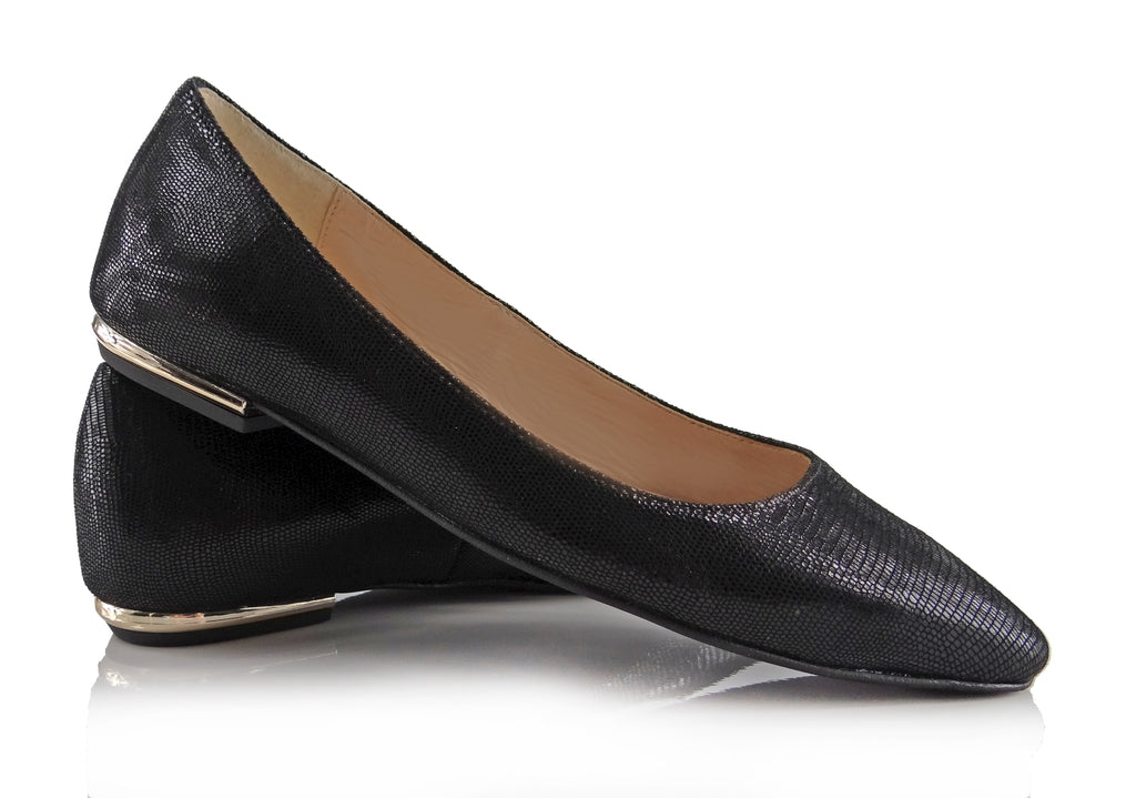 Bosccolo Womens Ballerina Viper - Black