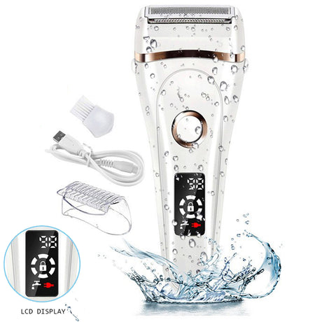 Lady Shaver Hair Remover Women Waterproof IPX6 Stainless Steel Blade USB Charge