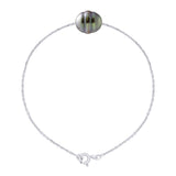 Bracelet Real Cultured Tahiti Pearl Circled 10-11 mm - Length 18 cm