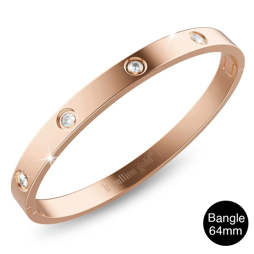 Boxed Cecelia 3 Pc Tri-Tone Bangle Set