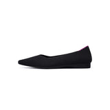 Charlotte Casual Pointed Toe Commuter Flats - Black