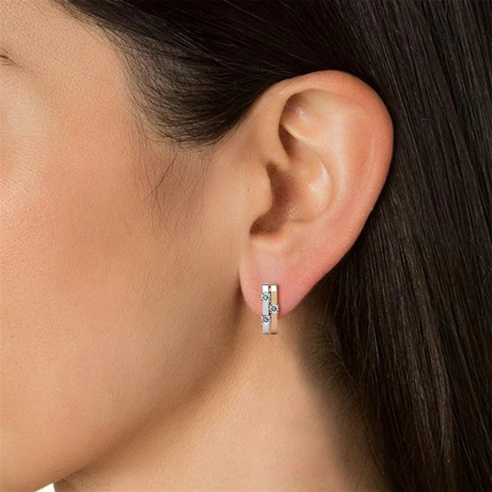 Boxed 3 Pairs Earrings Set Embellished with SWAROVSKI® Crystals