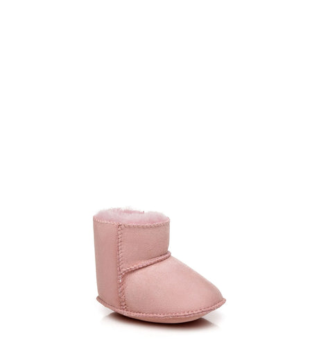 Baby Erin Booties in Pink