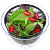 TODO Salad Spinner Vegetable Dryer Hand Lever Drainer Strainer Spinning Basket 5L Bowl Kitchen Tool