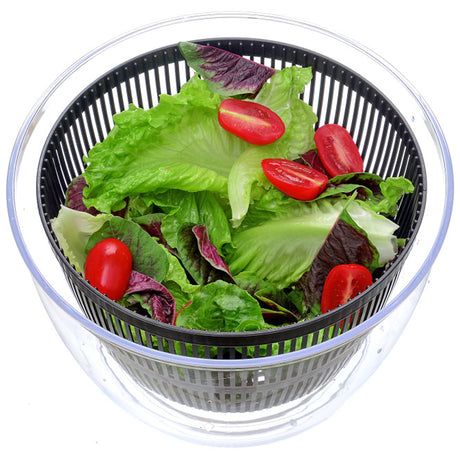 TODO Salad Spinner Vegetable Dryer Hand Lever Drainer Strainer Spinning Basket 5L Bowl Kitchen Tool