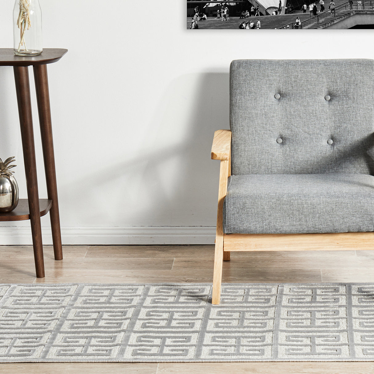 York Brenda Silver Ru Rug